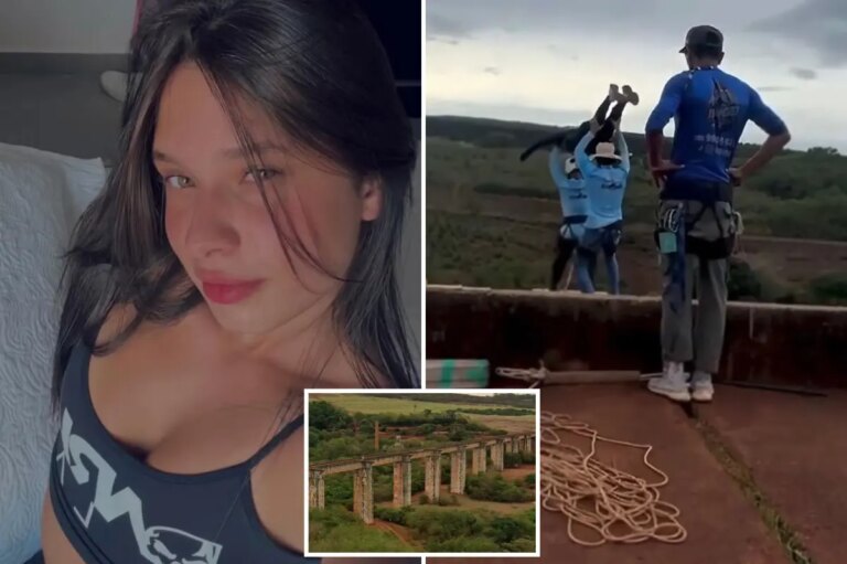 Three instructors charged with homicide of student thrown 130 feet down without bungee cord