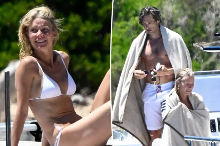 Gwyneth Paltrow, 53, shows off insane bikini body on yacht with Brad Falchuk in Italy