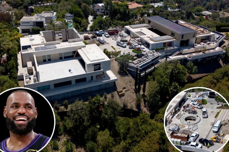 New photos of LeBron James’ $37 million Beverly Hills mansion