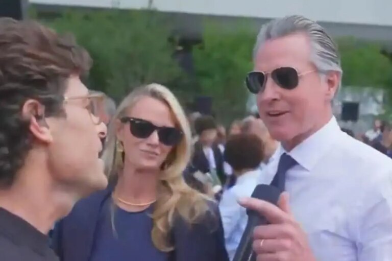 Jennifer Siebel Newsom dodges question on DOJ probe at Obama event