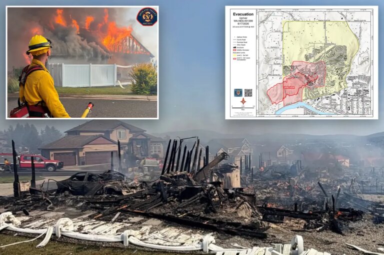 Washington officials find possible human remains after resident refused wildfire evacuation