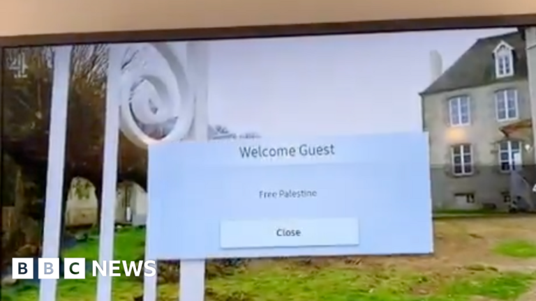 Travelodge sorry for 'Free Palestine' greeting on room TV