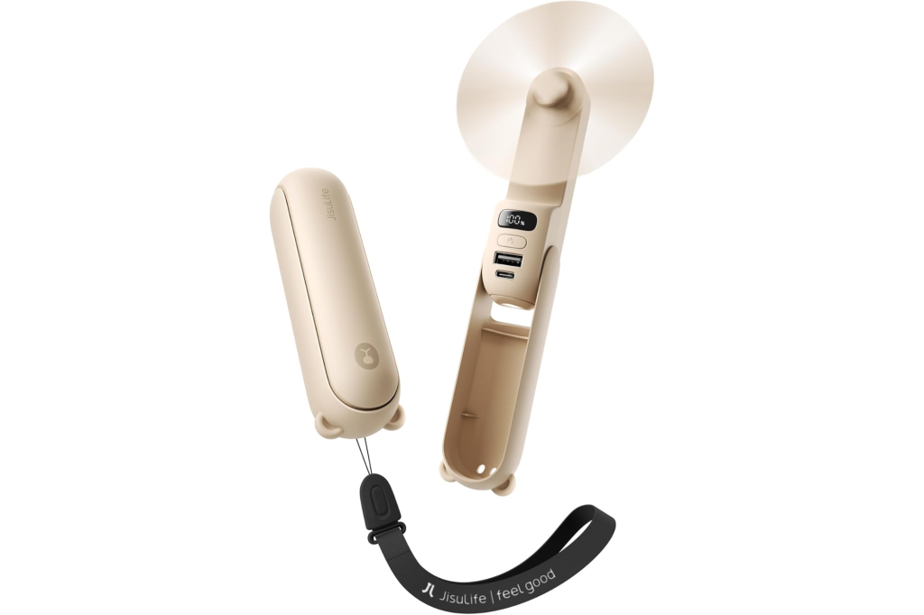 JISULIFE Handheld Mini Fan & Power Bank