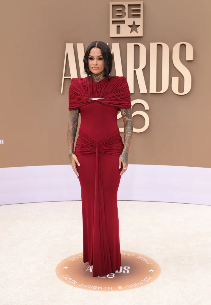 Kehlani attends the 2026 BET Awards at Peacock Theater on June 28, 2026 in Los Angeles, California. 