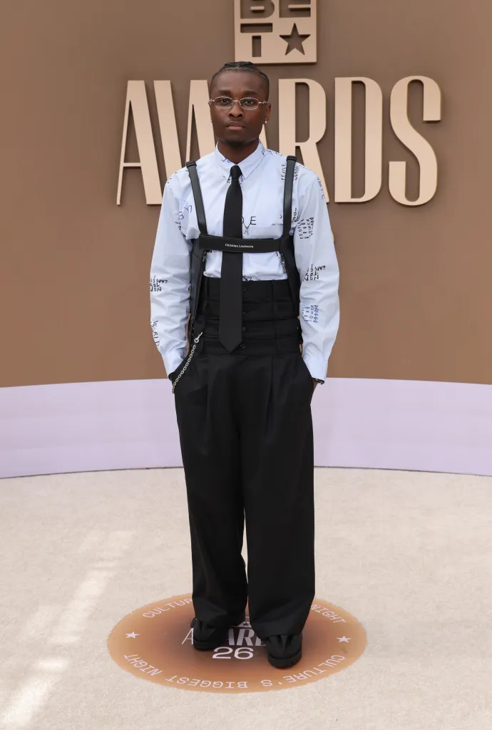 Miles Caton attends the 2026 BET Awards at Peacock Theater on June 28, 2026 in Los Angeles, California. 