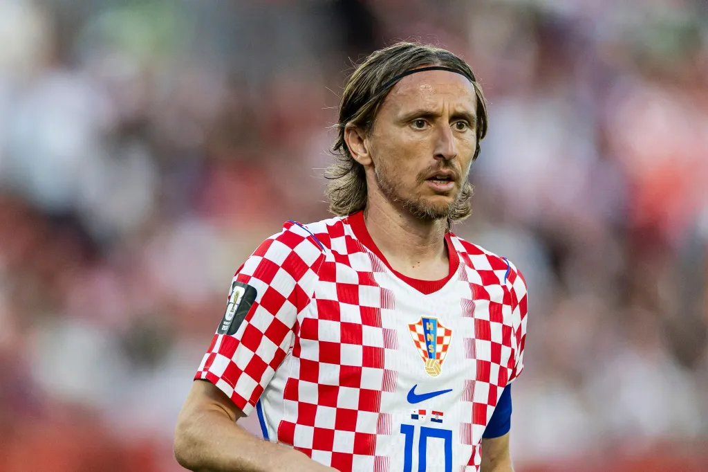 Luka Modric of Croatia in action during the 2026 FIFA World Cup Group Stage match between against Panama.