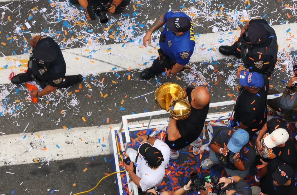 New York Knicks NBA Champions ticker-tape parade.