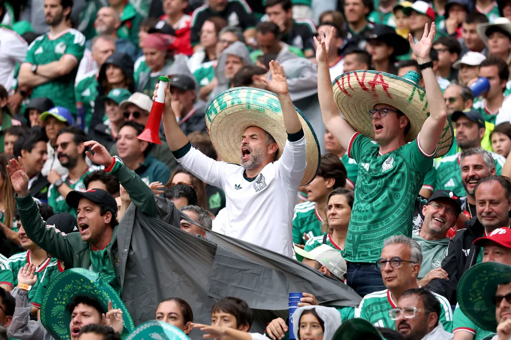 world cup fans in mexico