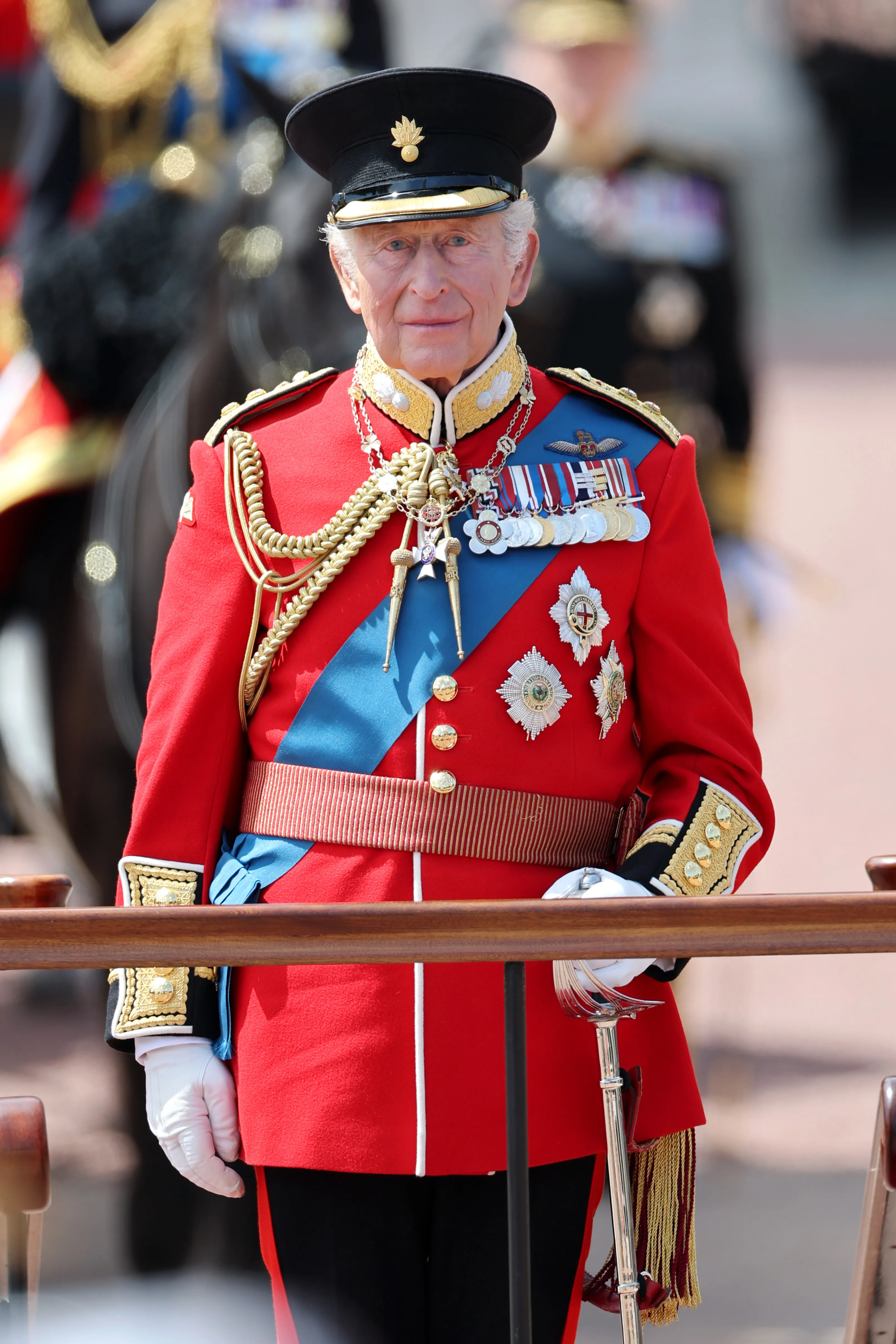 King Charles III during the Trooping The Colour parade.