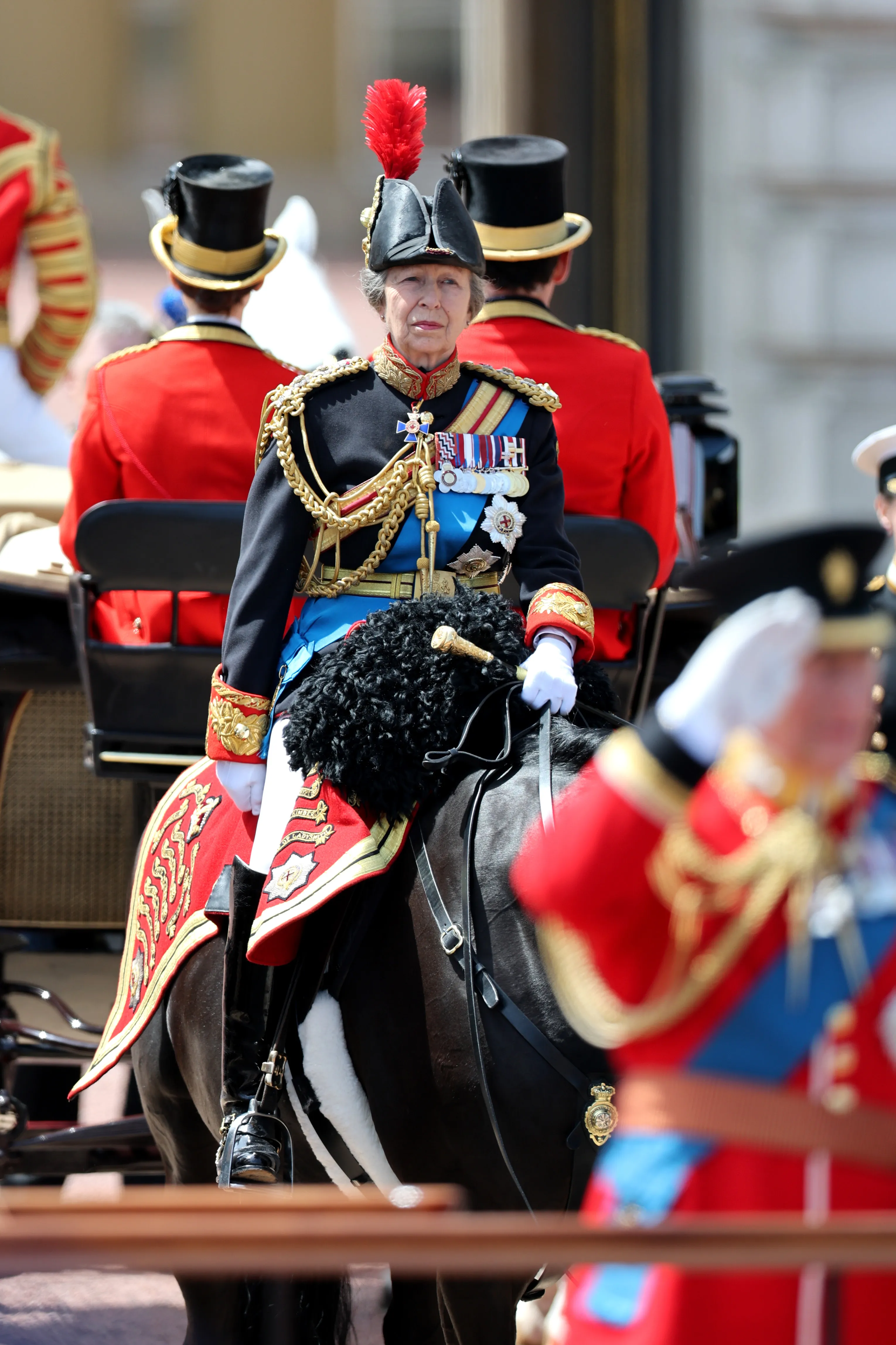 Princess Anne during the Trooping The Colour parade.