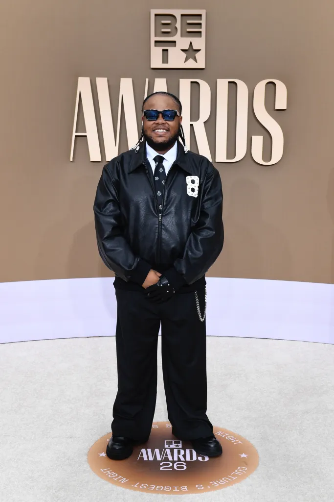 Shamon Brown Jr. attends the 2026 BET Awards at Peacock Theater on June 28, 2026 in Los Angeles, California. 