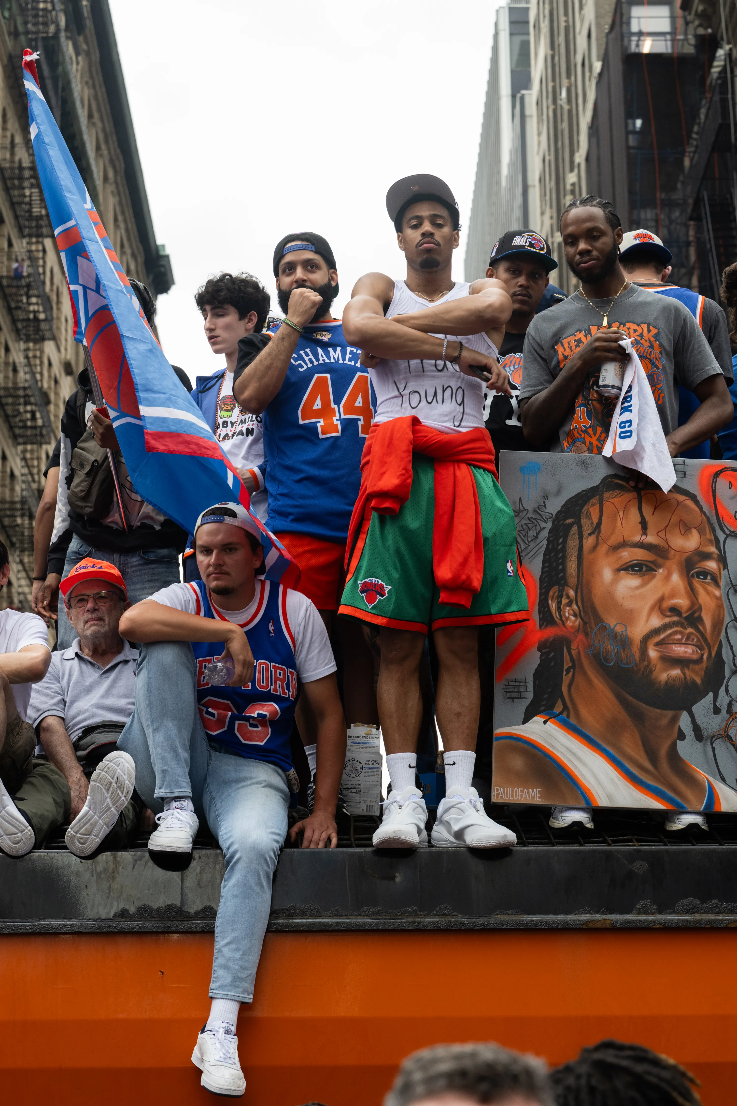 New York Knicks ticker-tape parade down Manhattan's "Canyon of Heroes" to celebrate their 2026 NBA Championship