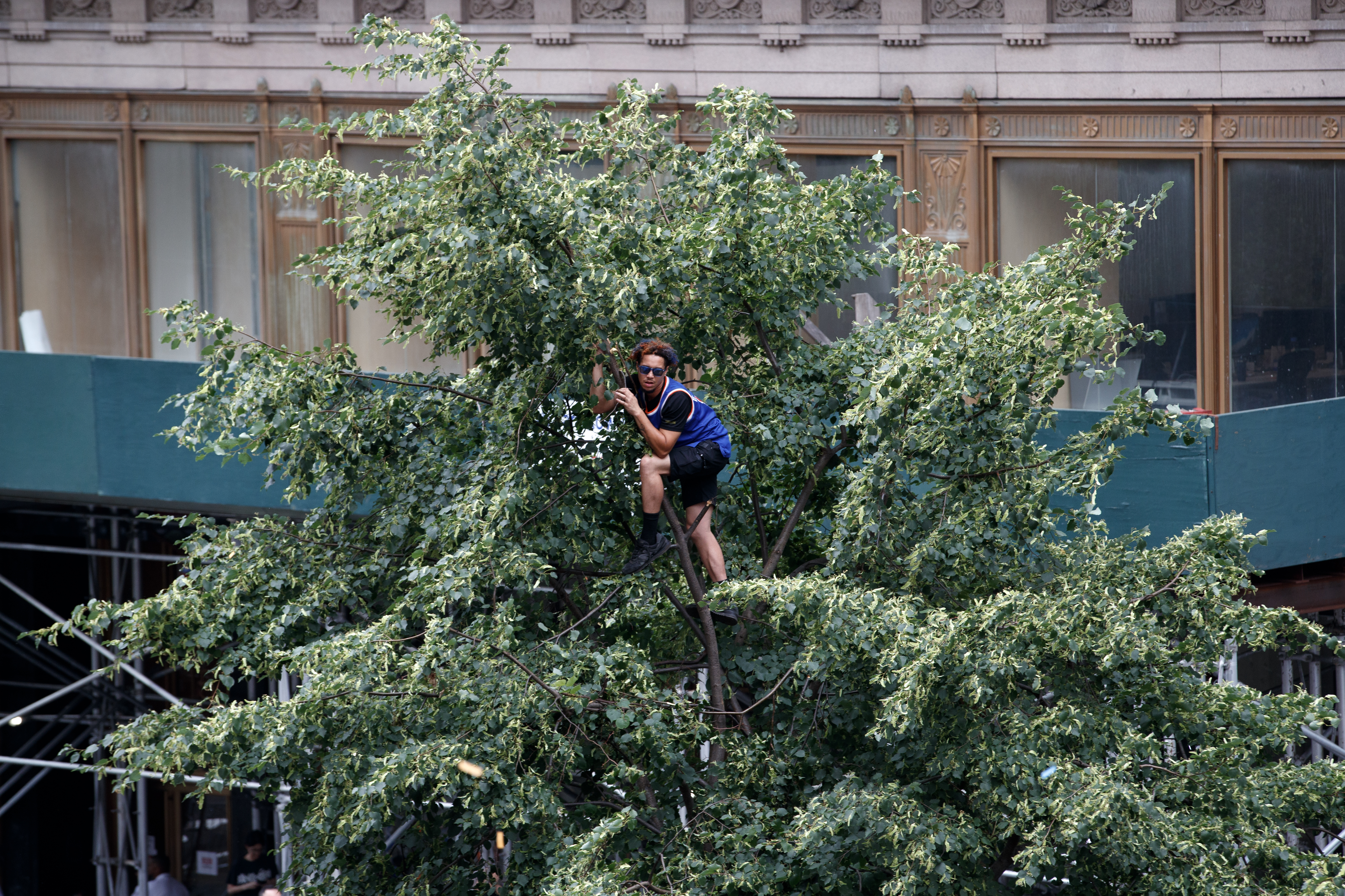 New York Knicks ticker-tape parade down Manhattan's "Canyon of Heroes" to celebrate their 2026 NBA Championship