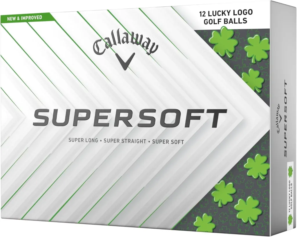 Callaway Supersoft 12 Lucky Logo Golf Balls box.