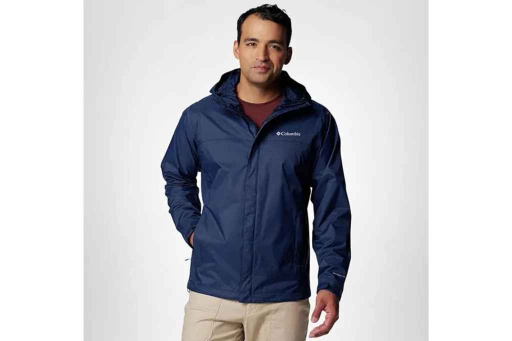 A man wearing a lightweight jacket