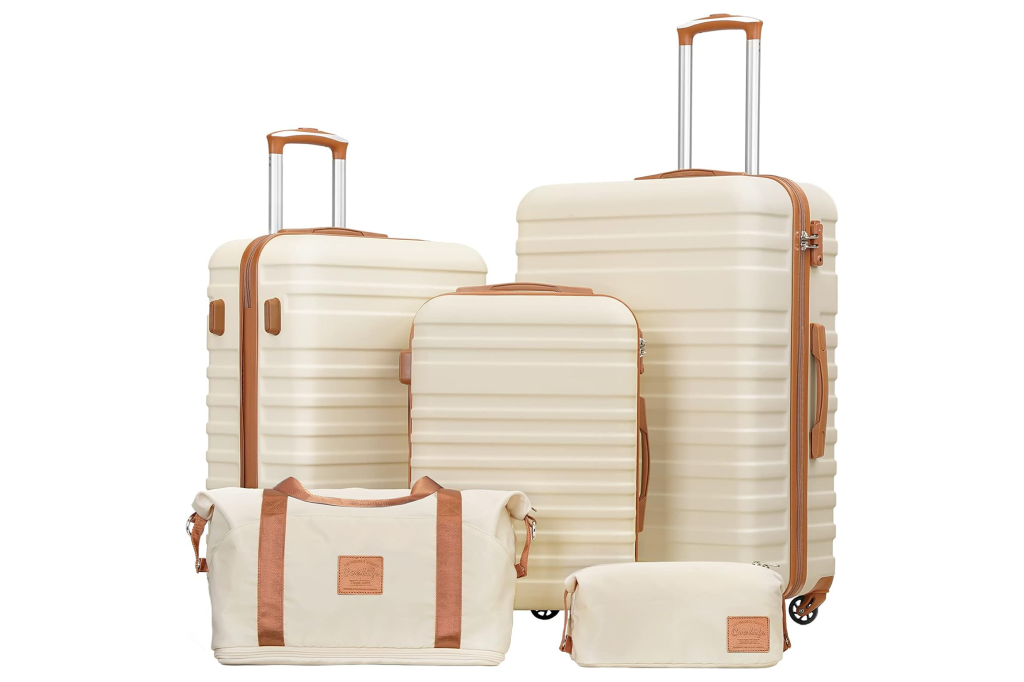 Coolife 3-Piece Suitcase Set