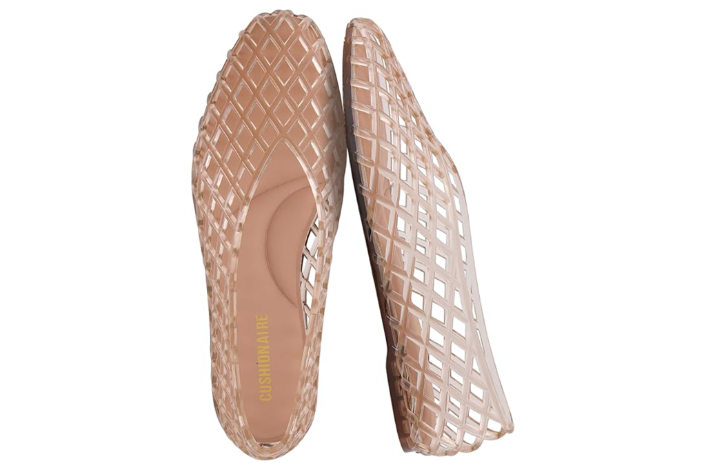 Cushionaire Siesta Modern Lattice Ballet Flats