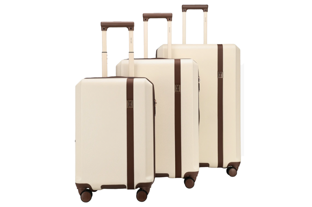 ELLE Luxe Journey 3-Piece Expandable Retro Spinner Luggage Set