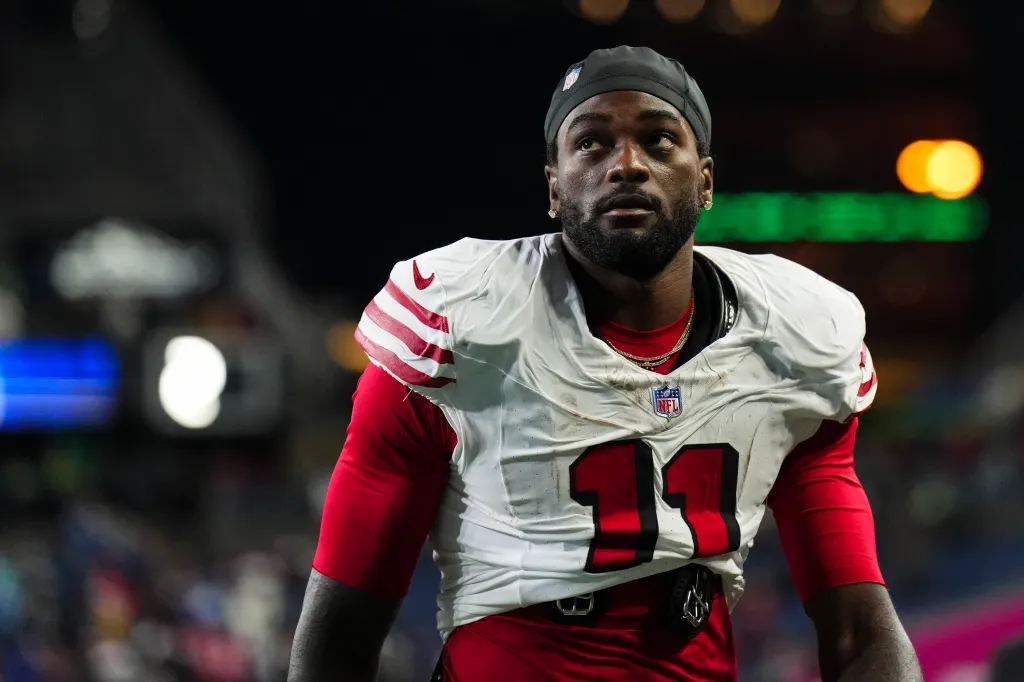 Brandon Aiyuk in his 49ers jersey.