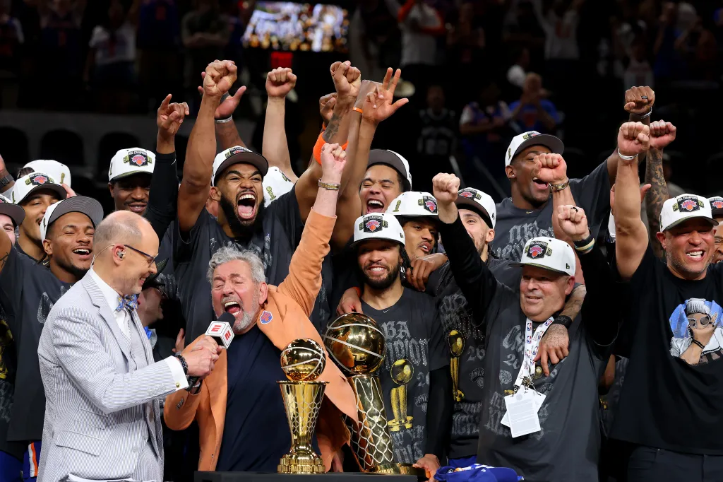 James Dolan was excited the Knicks won their first NBA title in 53 years.