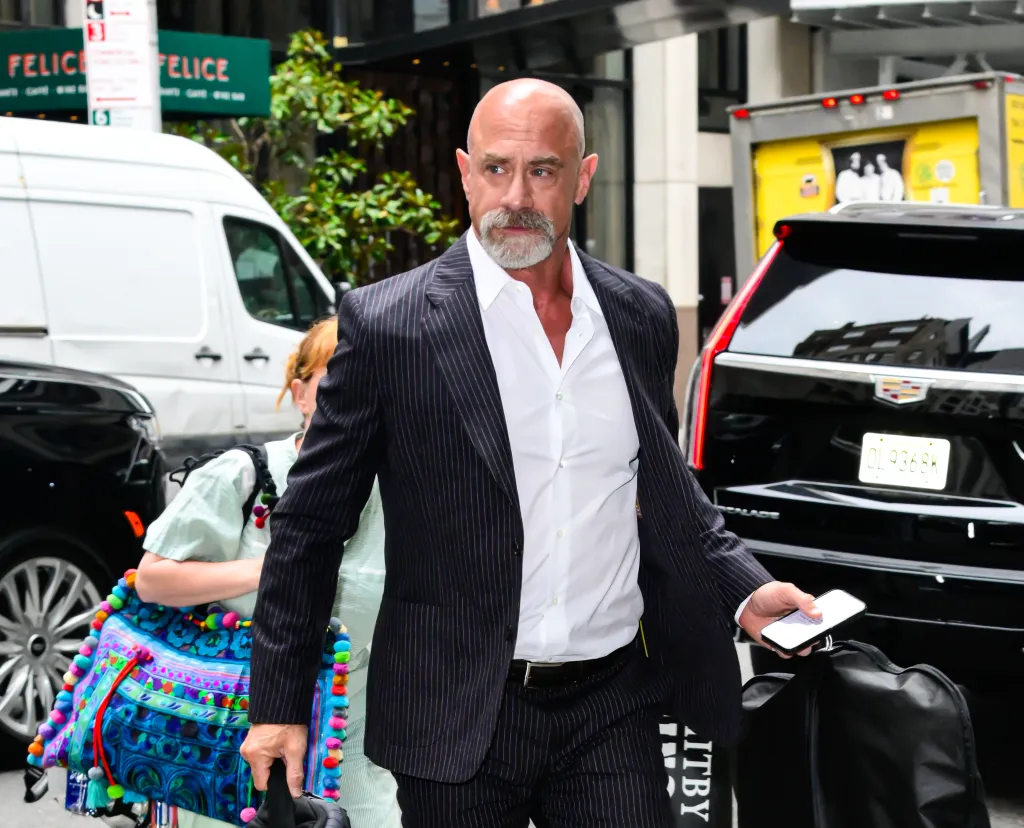 Christopher Meloni is seen  on June 18, 2026 in New York City.