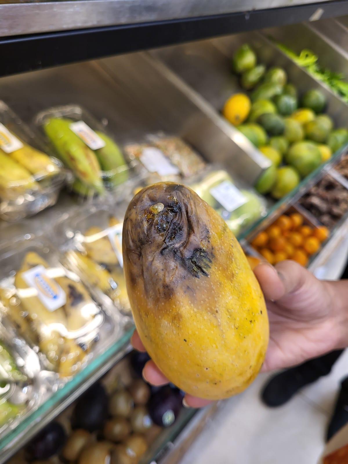 At Vijetha Supermarket Private Limited in Tellapur, inspectors found rotten fruits, poor-quality peanuts, expired food products