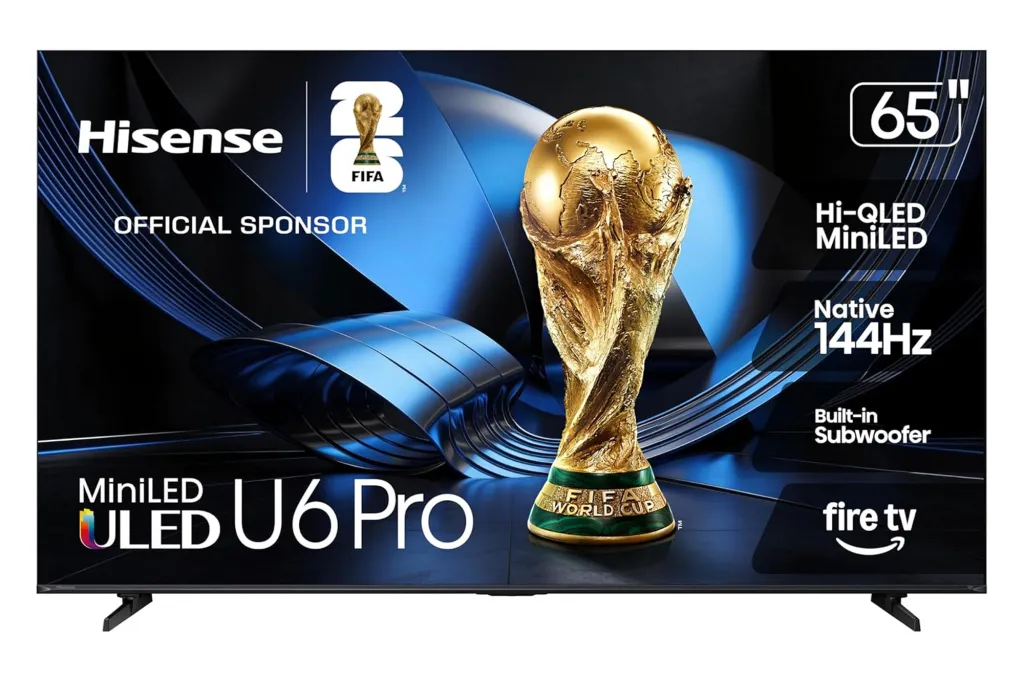 Hisense 65" U6 Pro Series Mini‑LED ULED 4K UHD HDR Smart Fire TV