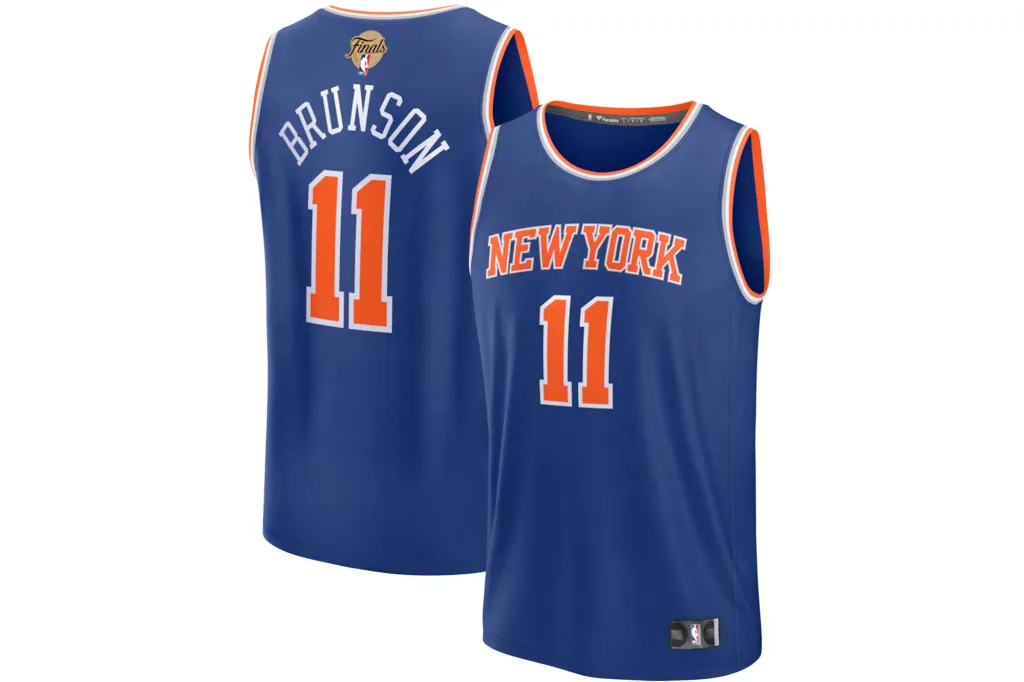 Jalen Brunson 2026 NBA Finals Patch Fast Break Jersey
