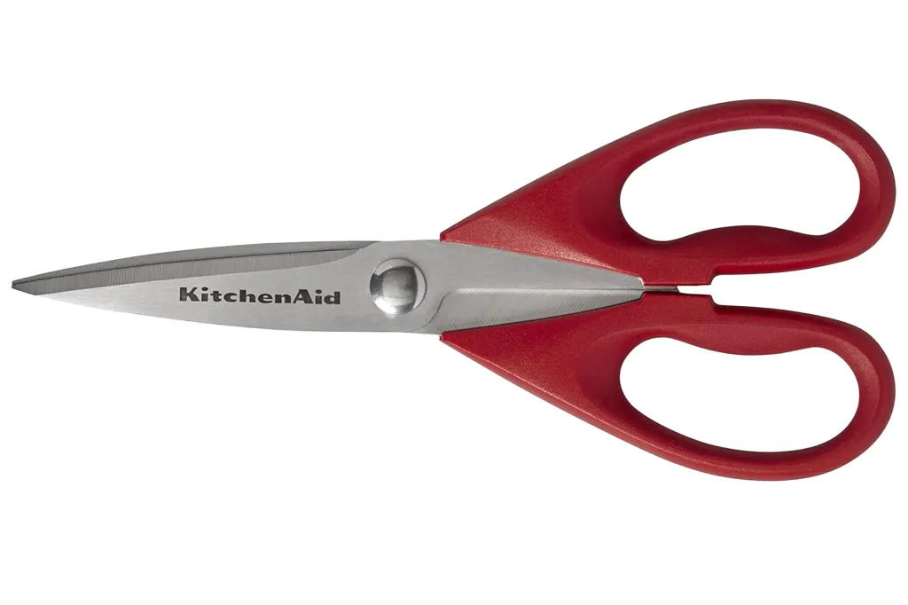 Red KitchenAid shears.