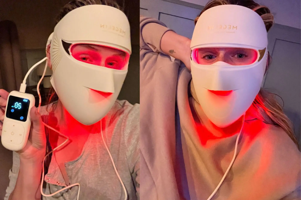 Megelin Duo-Lux LED Light Therapy Face & Neck Mask