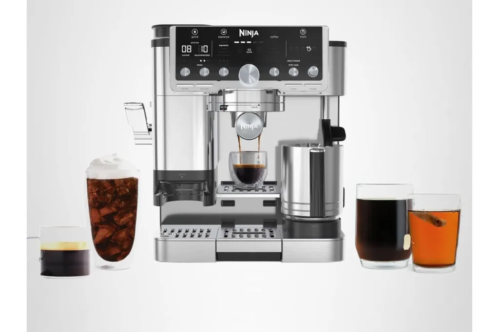 An espresso coffee maker.