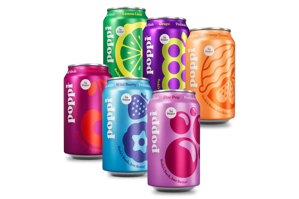 Poppi Prebiotic Soda "Crowd Pleasers" Variety Pack (12-Count)