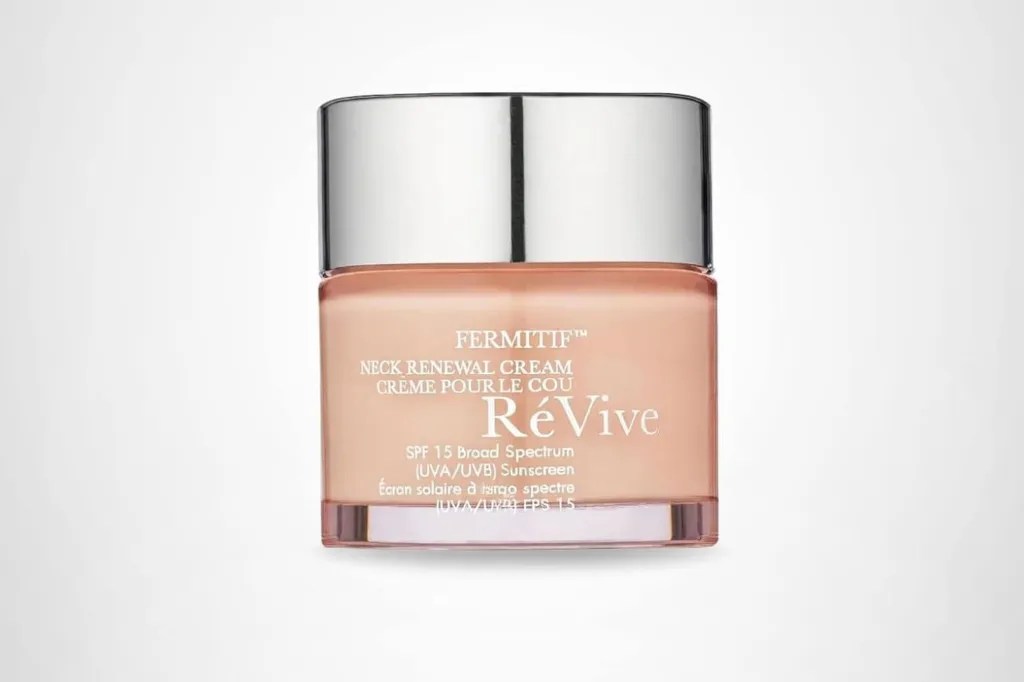 A jar of neck cream