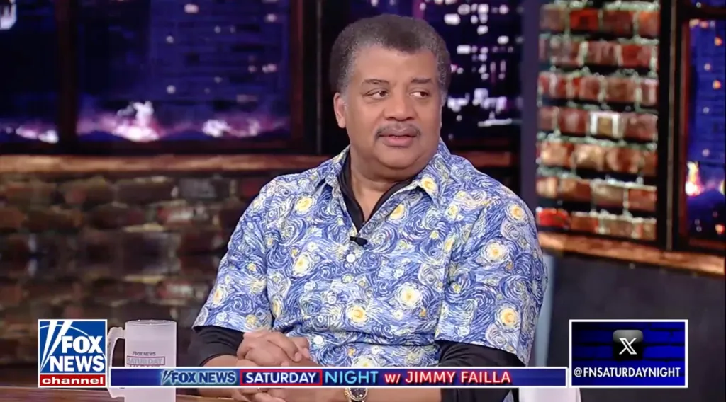 Neil deGrasse Tyson on Fox News Saturday Night with Jimmy Failla.
