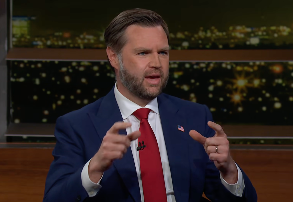 Vice President JD Vance talks with Bill Maher during an appearance on "Real Time" on June 26, 2026.