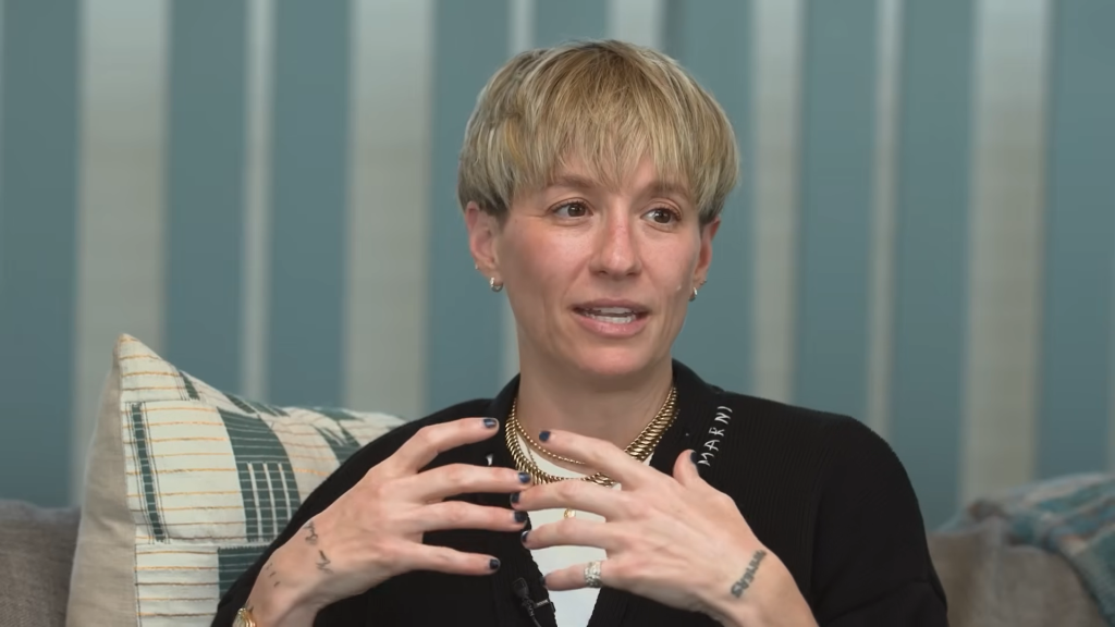 Megan Rapinoe reveals the loss of her brother on "A Touch More" this past week with guest Abby Wambach.