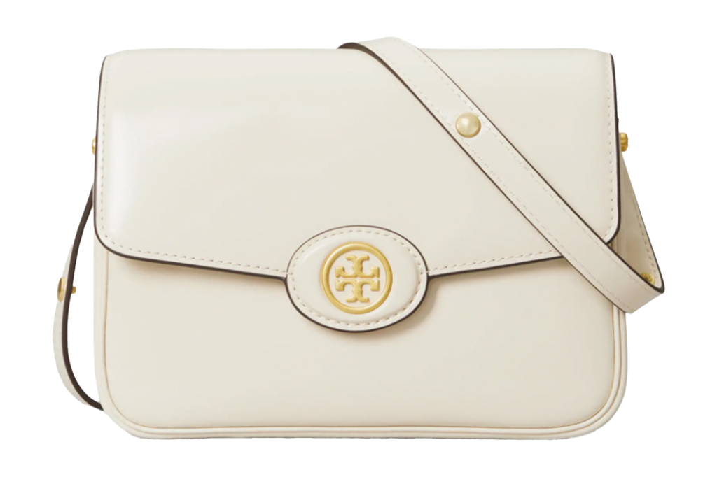 Tory Burch Robinson Spaazzolato Leather Shoulder Bag