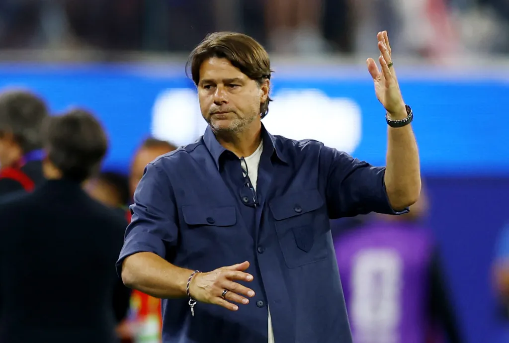 U.S. coach Mauricio Pochettino reacts