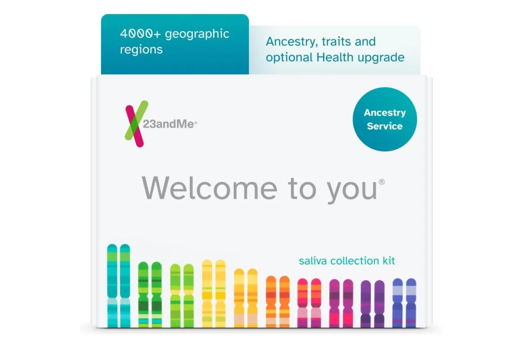 An at-home DNA testing kit with the words Welcome to You on the cover.