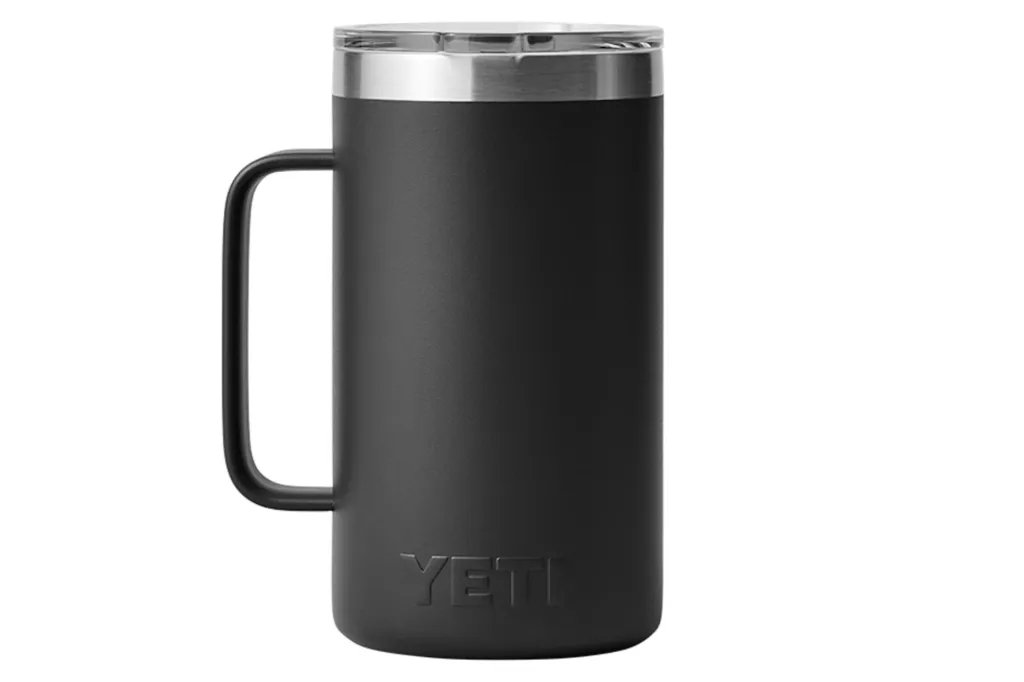 A grey yeti mug