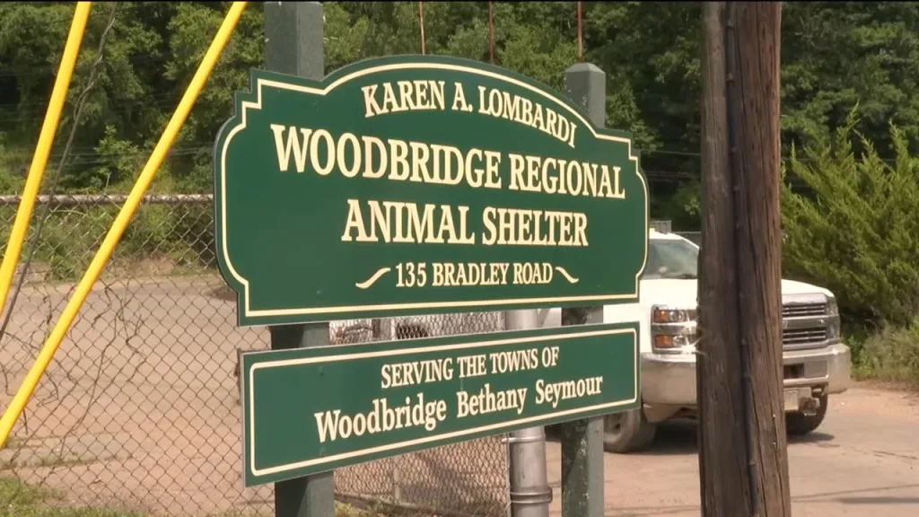 Sign for Karen A. Lombardi Woodbridge Regional Animal Shelter.