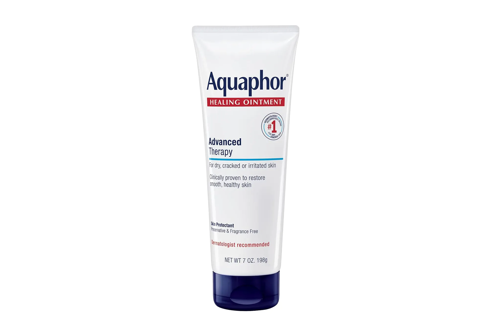 Aquaphor Healing Ointment, Advanced Therapy for dry, cracked or irritated skin, 7 oz. tube.