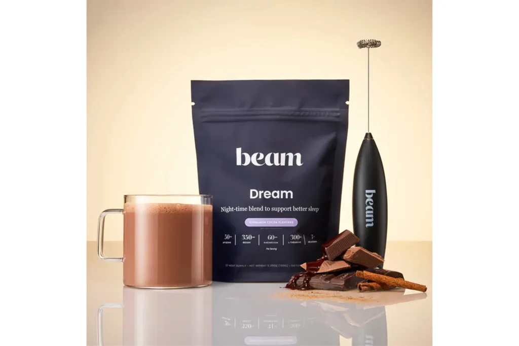 Blender and a mug of chocolate