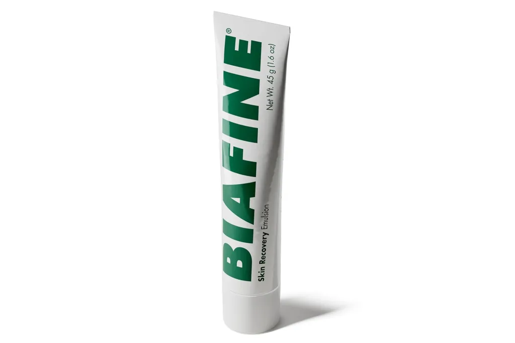 Tube of Biafine Skin Recovery Emulsion.