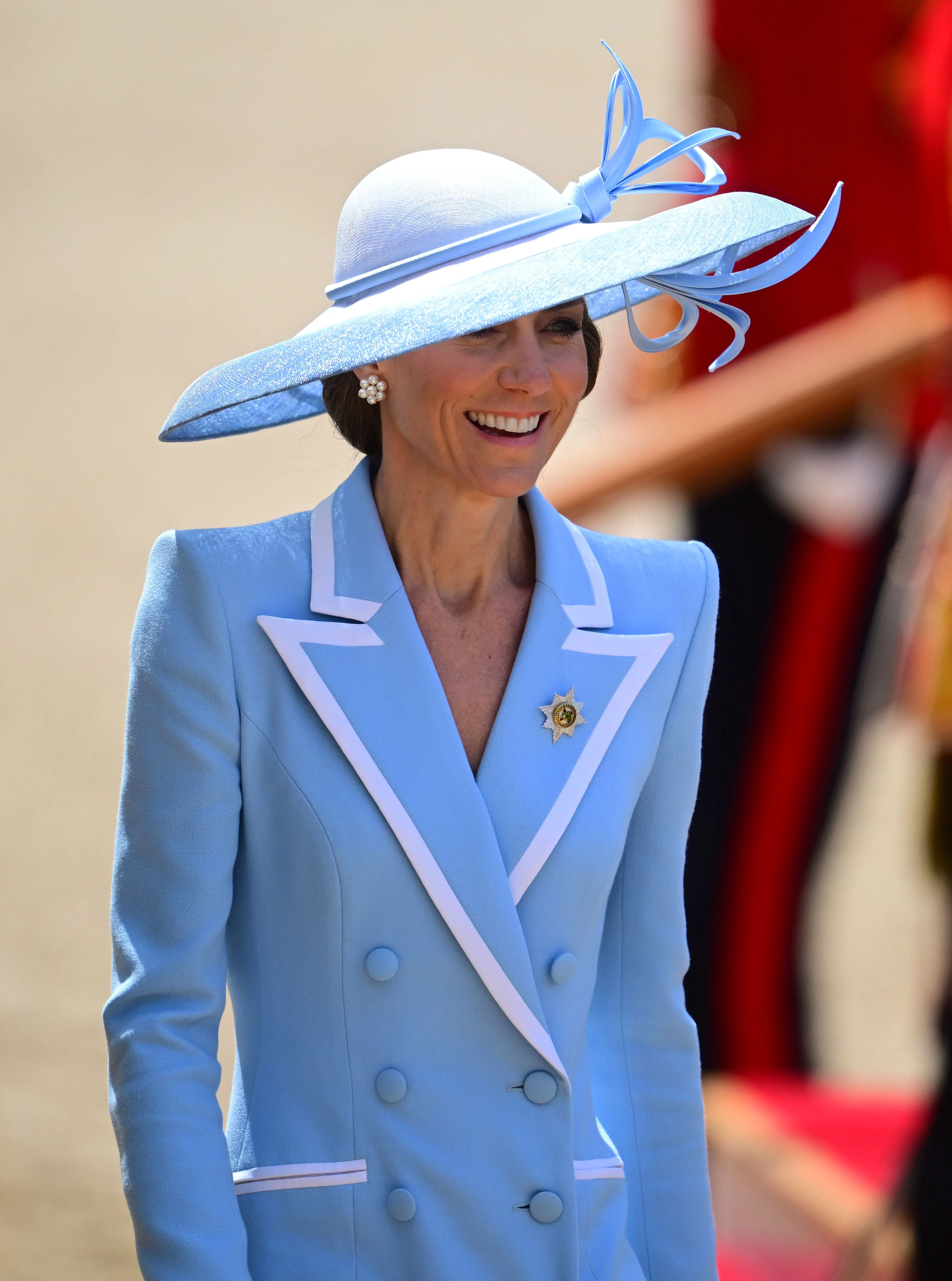 Catherine, Princess of Wales is all smiles at the Trooping the Colour parade.