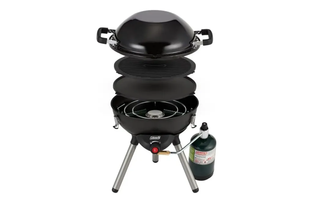 Coleman 4-in-1 Portable Propane Grill with 4 Cooking Attachments, Grill/Stove/Griddle/Wok with 7000 BTUs of Power for Grilling, Tailgating, Camping, BBQ, & More
