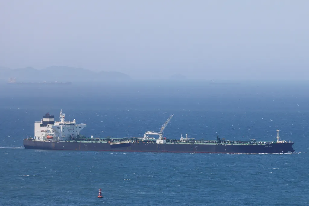 Crude oil tanker ODESSA carrying UAE crude after passing through the Strait of Hormuz.