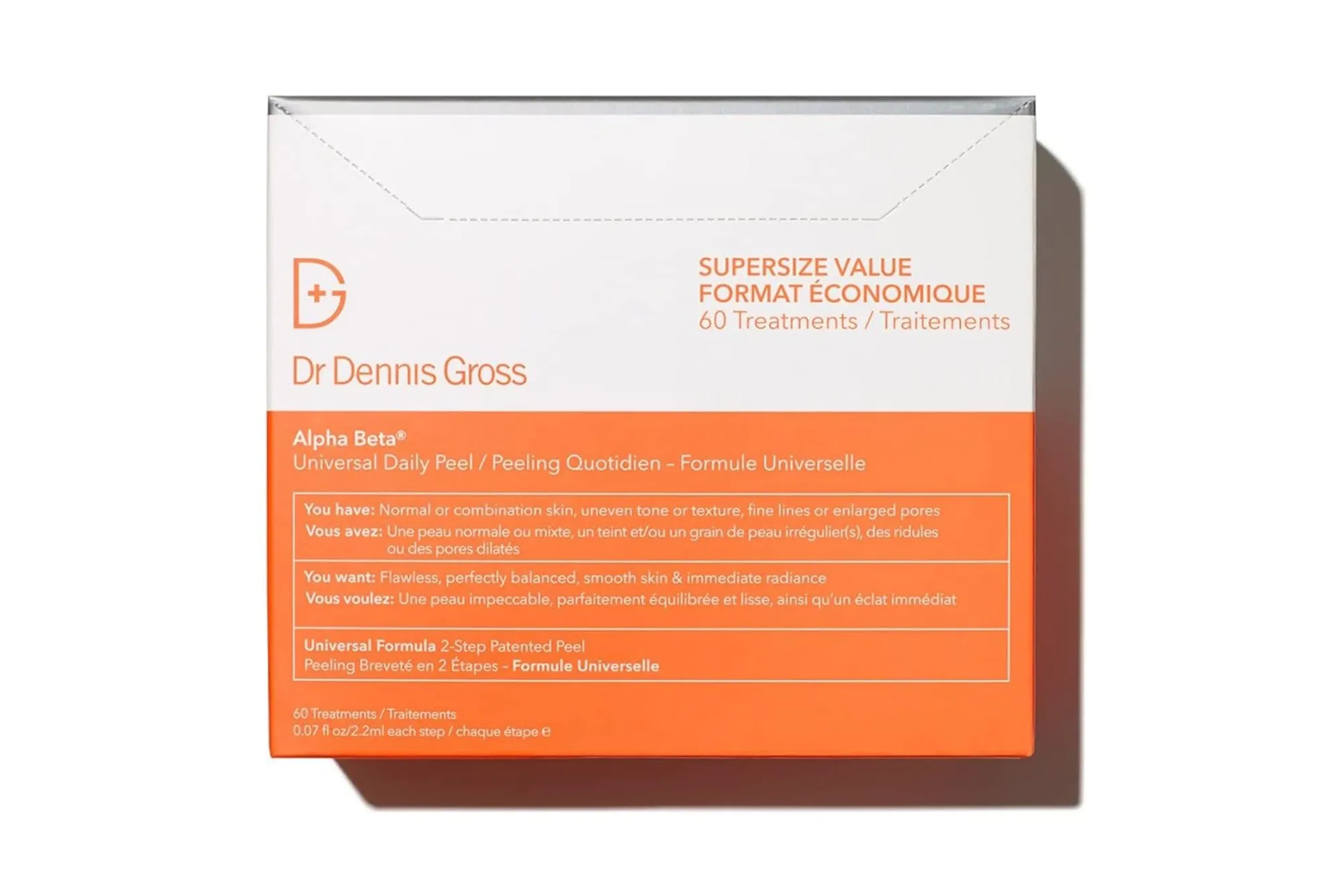 Box of Dr. Dennis Gross Alpha Beta Universal Daily Peel.