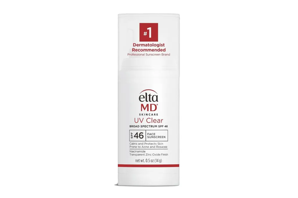 EltaMD UV Clear Broad Spectrum SPF 46 sunscreen.