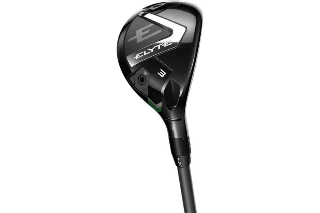 Black golf wood club with "ELYTE" logo and "3" on the club face.